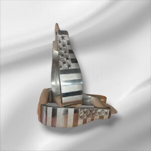 Alu Westernsteigbügel graviert Amerika