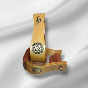 Westernsteigbügel aus Holz gebrannt mit Stern